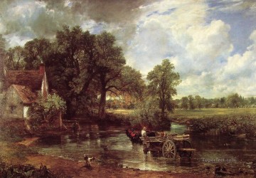 Juan Constable Painting - El carro de heno romántico John Constable